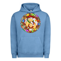 Pigment Pebble Blue Christmas chick Urban Hoodie - Artiststas