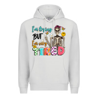 Dove Grey im trying but im very tired Premium Hoodie - Artiststas