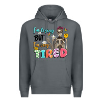 Rock im trying but im very tired Premium Hoodie - Artiststas