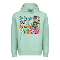 Seafoam im trying but im very tired Premium Hoodie - Artiststas