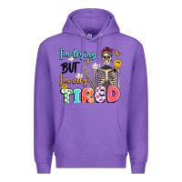 Purple im trying but im very tired Premium Hoodie - Artiststas