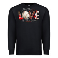 Black for the love of the game baseball Premium Sweatshirt - Zillion Design Studio
