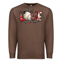 Chestnut for the love of the game baseball Premium Sweatshirt - Zillion Design Studio