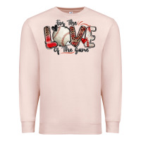 Pale Pink for the love of the game baseball Premium Sweatshirt - Zillion Design Studio