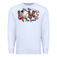 White for the love of the game baseball Premium Sweatshirt - Zillion Design Studio