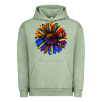 Pigment Oil Green pride sunflower Urban Hoodie - JahusDesignShop