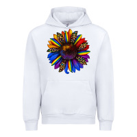 White pride sunflower Urban Hoodie - JahusDesignShop