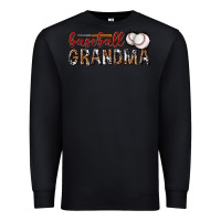 Black baseball grandma with leopard Premium Sweatshirt - texasbilliewilder