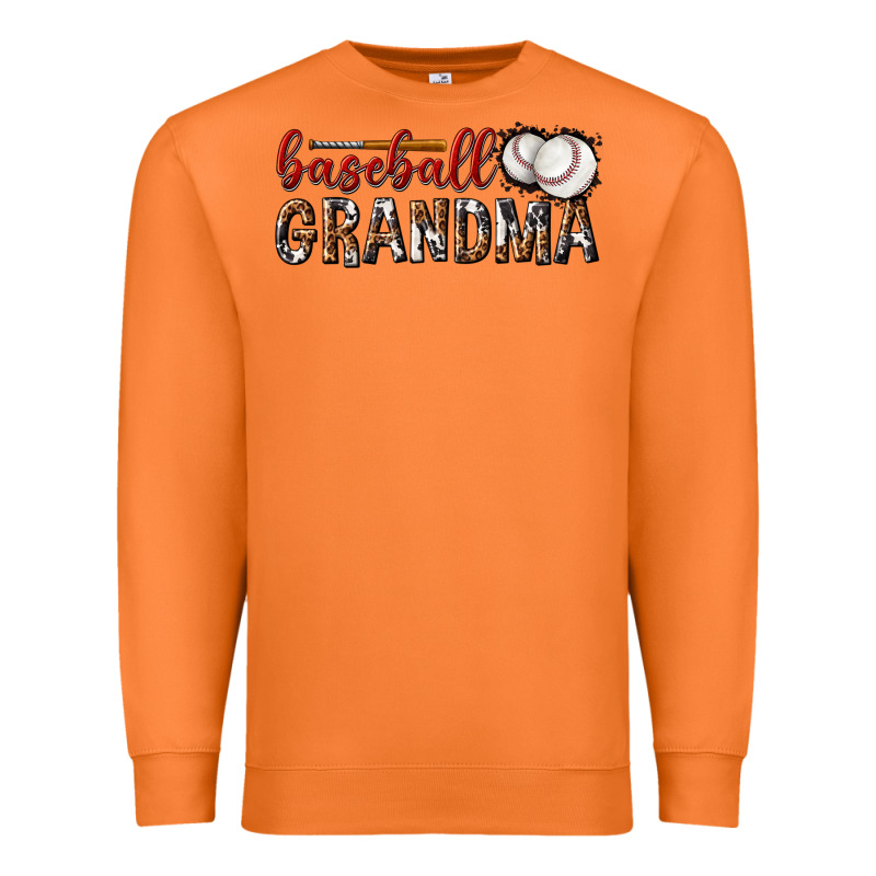 Baseball Grandma With Leopard Premium Sweatshirt by texasbilliewilder | Teevron