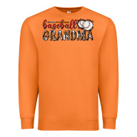 Carrot baseball grandma with leopard Premium Sweatshirt - texasbilliewilder