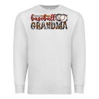 Oatmeal Heather baseball grandma with leopard Premium Sweatshirt - texasbilliewilder