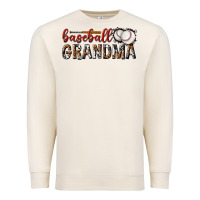 Sandshell baseball grandma with leopard Premium Sweatshirt - texasbilliewilder