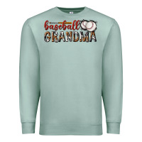 Seafoam baseball grandma with leopard Premium Sweatshirt - texasbilliewilder