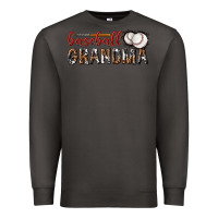 Smoke baseball grandma with leopard Premium Sweatshirt - texasbilliewilder