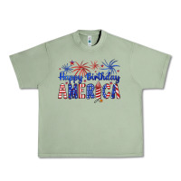 Oil Green happy birthday america Urban Heavy Tee - Artiststas
