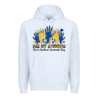 White for my students down sendrome awareness day Premium Hoodie - Artiststas
