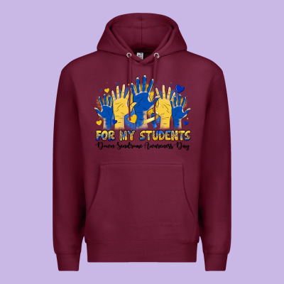 For My Students Down Sendrome Awareness Day Premium Hoodie Designed By Artiststas
