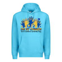 Ocean Blue for my students down sendrome awareness day Premium Hoodie - Artiststas