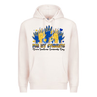 Pale Pink for my students down sendrome awareness day Premium Hoodie - Artiststas