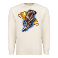 Sandshell football lightning bolt Premium Sweatshirt - Zillion Design Studio