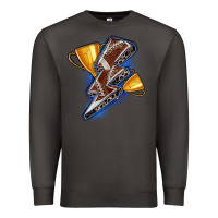 Smoke football lightning bolt Premium Sweatshirt - Zillion Design Studio