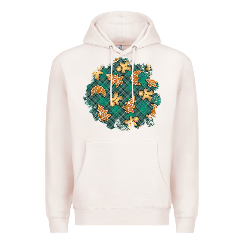 Christmas Gingerbread Cookies Patch Premium Hoodie by BundleAndBundleShop | Teevron
