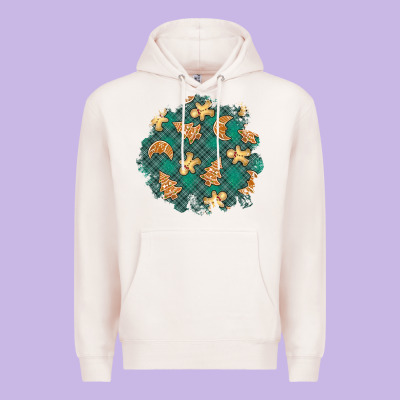 Christmas Gingerbread Cookies Patch Premium Hoodie Designed By Bundleandbundleshop