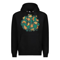 Black christmas gingerbread cookies patch Premium Hoodie - BundleAndBundleShop