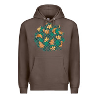 Coffee christmas gingerbread cookies patch Premium Hoodie - BundleAndBundleShop