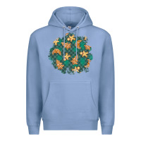 Colony Blue christmas gingerbread cookies patch Premium Hoodie - BundleAndBundleShop