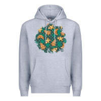 Heather Grey christmas gingerbread cookies patch Premium Hoodie - BundleAndBundleShop