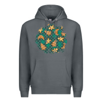 Rock christmas gingerbread cookies patch Premium Hoodie - BundleAndBundleShop