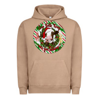 Pigment Burro Christmas cow bells ring are you listening Urban Hoodie - Artiststas