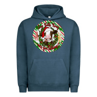 Pigment Midnight Navy Christmas cow bells ring are you listening Urban Hoodie - Artiststas