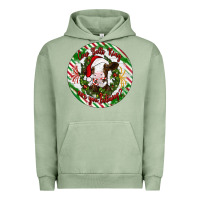 Pigment Oil Green Christmas cow bells ring are you listening Urban Hoodie - Artiststas