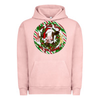 Pigment Salmon Christmas cow bells ring are you listening Urban Hoodie - Artiststas