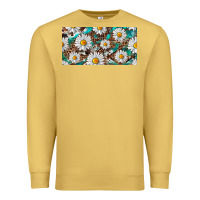 Antique Gold leopard daisy Premium Sweatshirt - RanaPortraitStore