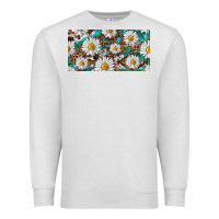 Oatmeal Heather leopard daisy Premium Sweatshirt - RanaPortraitStore