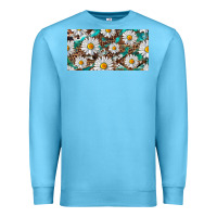 Ocean Blue leopard daisy Premium Sweatshirt - RanaPortraitStore