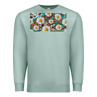Seafoam leopard daisy Premium Sweatshirt - RanaPortraitStore