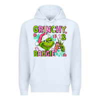 White christmas characters and bougie Premium Hoodie - AdoDesignShop