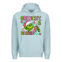 Blue Mist christmas characters and bougie Premium Hoodie - AdoDesignShop