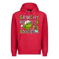 Cardinal christmas characters and bougie Premium Hoodie - AdoDesignShop