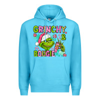 Ocean Blue christmas characters and bougie Premium Hoodie - AdoDesignShop