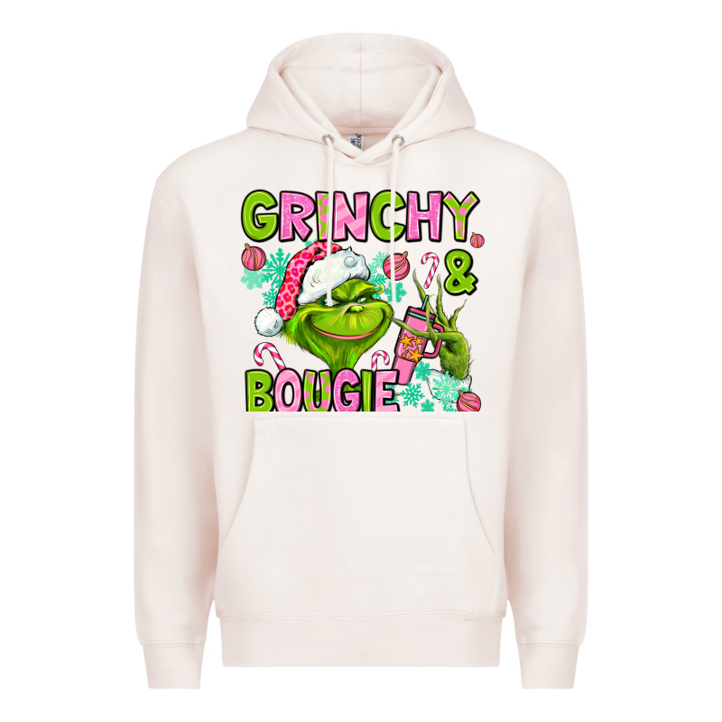 Christmas Characters And Bougie Premium Hoodie by AdoDesignShop | Teevron