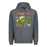 Rock christmas characters and bougie Premium Hoodie - AdoDesignShop