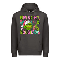 Smoke christmas characters and bougie Premium Hoodie - AdoDesignShop