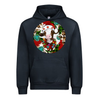 Navy Christmas cow gemstone Urban Hoodie - Artiststas