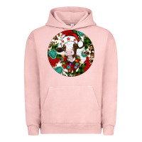 Pigment Salmon Christmas cow gemstone Urban Hoodie - Artiststas