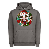 Christmas Cow Gemstone Urban Hoodie | Teevron